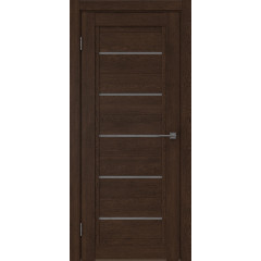 Межкомнатная дверь RM017 (экошпон «дуб шоколад» / лакобель серый)